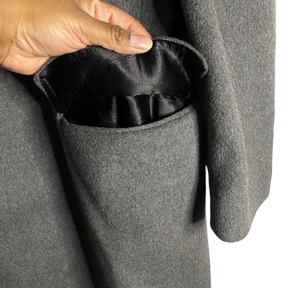WM. H. Leishman Men's Gray Wool and Cashmere Trench Coat - Picture 4 of 12